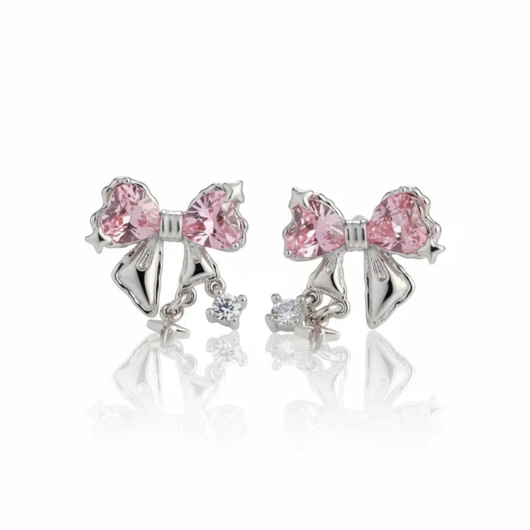Brinco Beluxo Borboleta Rosa