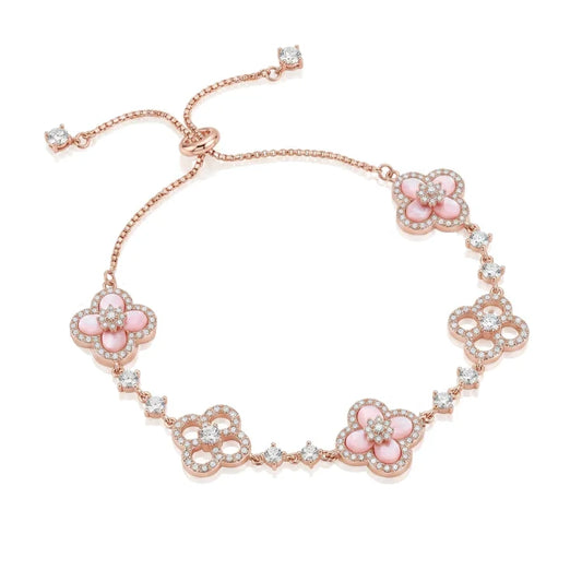 Pulseira Beluxo de Flor Rosada