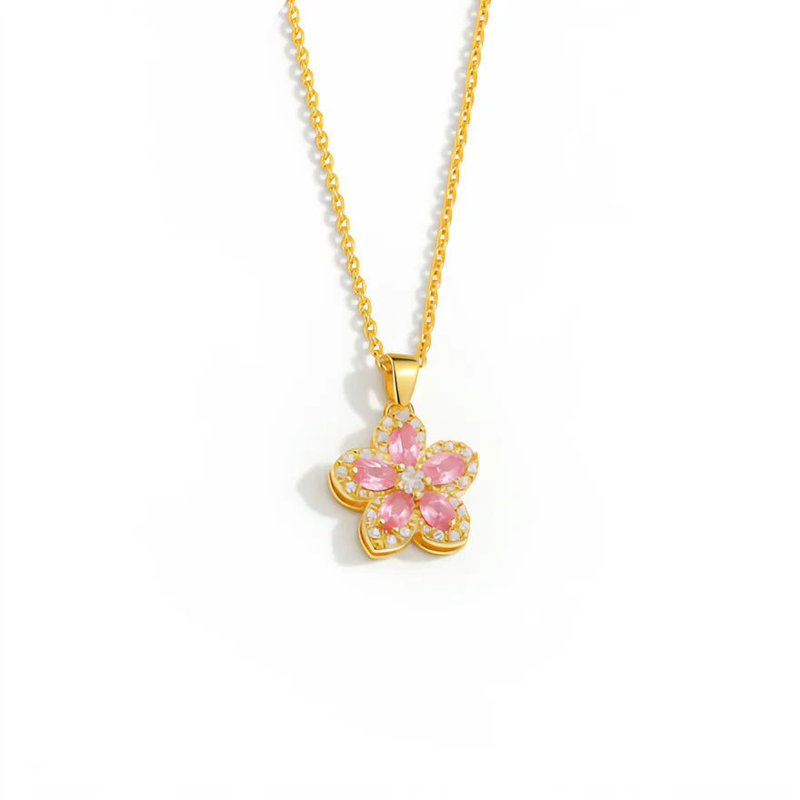 Colar Beluxo Flor Giratória