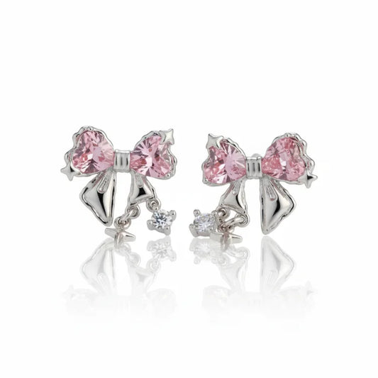 Brinco Beluxo Borboleta Rosa