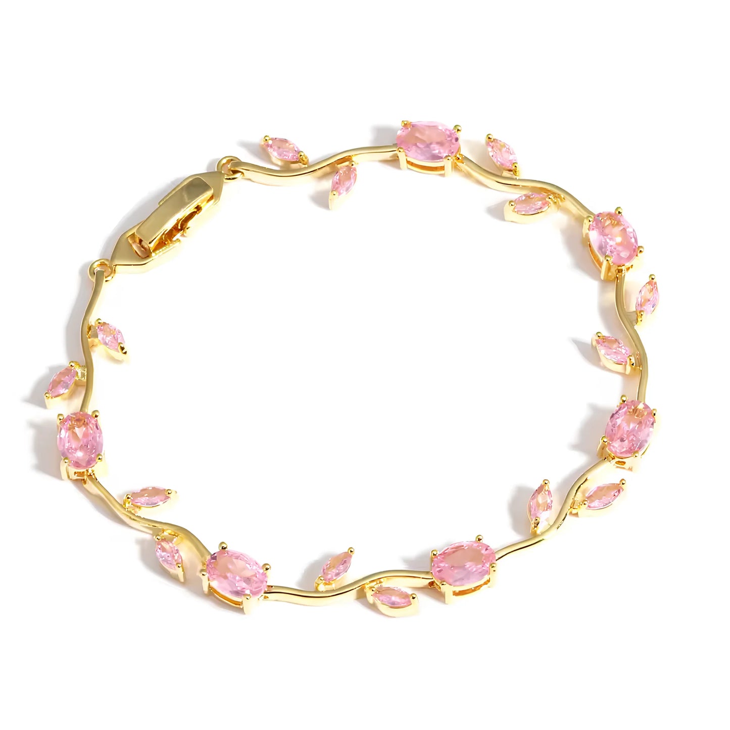 Pulseira Beluxo tulipa rosa